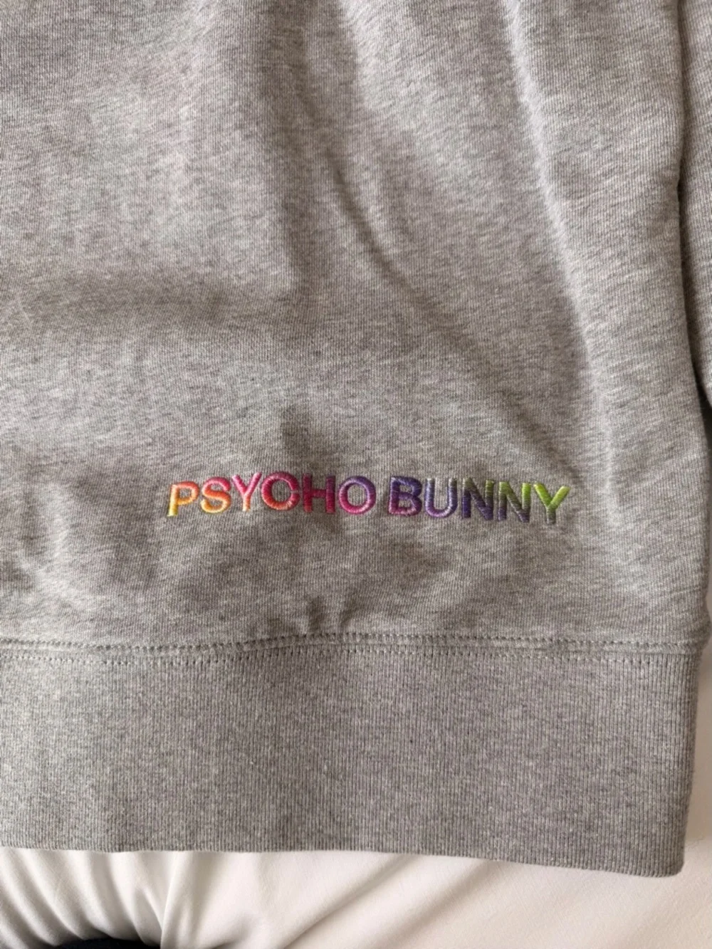 Men’s Psycho Bunny Gray Sweatshirt Large - Picture 7 of 8